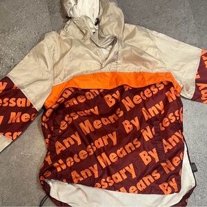 Mix No. 6 Windbreaker in Cream, Orange, and Brown